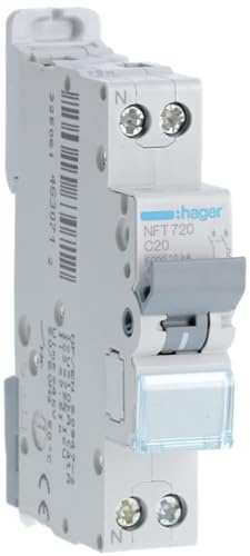 disjoncteur hager - 1 phase + neutre - 20a - 6ka - courbe c - vis / vis