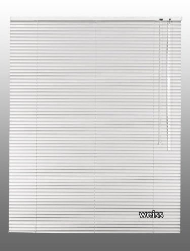 Alu-Aluminium Jalousie Rollo Jalousette 70 x 120 cm / 70x120 cm in Farbe weiss - Bedienseite rechts