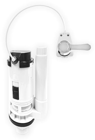 Fluidmaster Pro Lever Dual Flush Valve PRO750UK, Adjustable Volumes, Front or Side Lever Mount, 1½″-2″ Cistern Outlet Compatibility, 350mm Cable, WRAS Approved, 1-Year Warranty