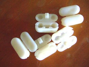 Möller Kettenverbinder aus Kunststoff für Rollo-Ketten 6er Set Weiss