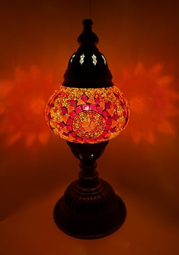 Samarkand - Lights Mosaiklampe Mosaik - Tischlampe M Stehlampe orientalische lampe Orange