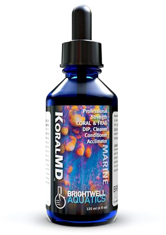 Brightwell Aquatics Koral MD Pro - Professional Strength Coral & Frag Dip & Cleaner, Conditioner & Acclimator for Coral Aquarium Tanks - Aquarium Water Treatments & Reef Supplies, 1.01 fl oz