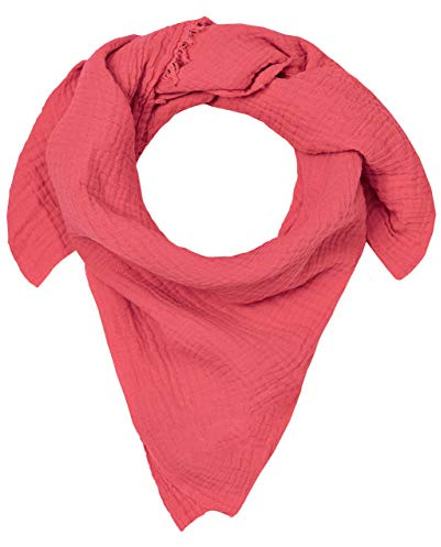 Blausberg Baby - Musselin-Tuch Kinder Halstuch Schal Kopf- und Sabbertuch zum Knoten (Korall Rot) - alle Materialien OEKO-TEX Standard 100 zertifiziert - handgefertigt in Hamburg