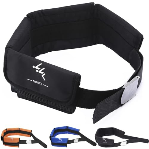 MOOCY 4 Neoprene Pocket Scuba Weight Belt，dive weight belt fit for Waist 32 to 52 - Quick-Release Buckle（Black)
