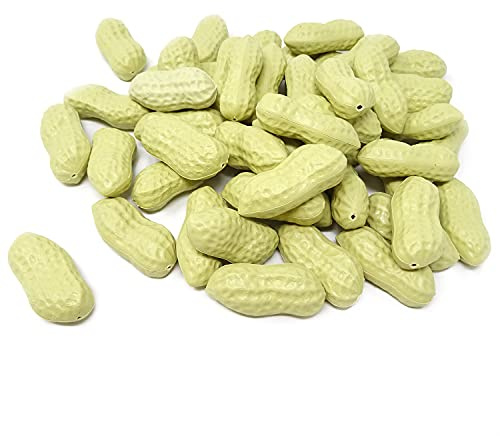 Honbay 50PCS Artificial Peanuts Simulation Lifelike Peanut Fake Vegetables Food for Home Kitchen Party Wedding Decoration Photography Props