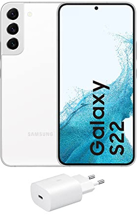 Samsung Galaxy S22 5G (128 Go) Phantom White + Chargeur Gratuit pour téléphone, Smartphone Android (Version espagnole)