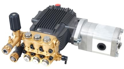 Canpump CE 3030 HY: 3000 psi @ 3 US gpm Pressure Washer Pump Assembly with Hydraulic Motor, External Unloader (Easily Replaceable)