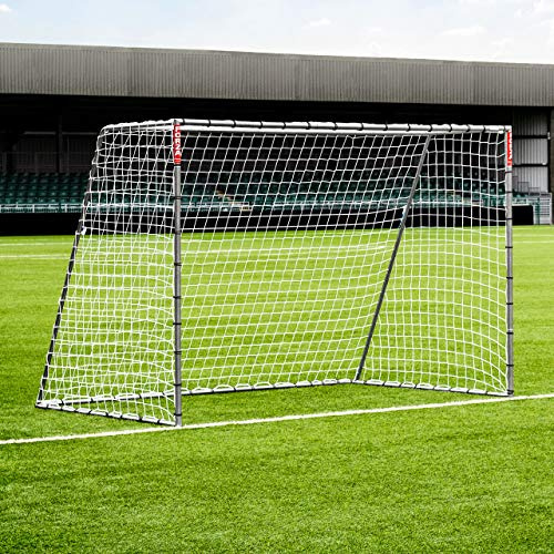 FORZA Steel42 Portería de fútbol – Portería de acero portátil para todo tipo de clima [6 opciones de tamaño] – Instalación rápida, clavijas de tierra incluidas