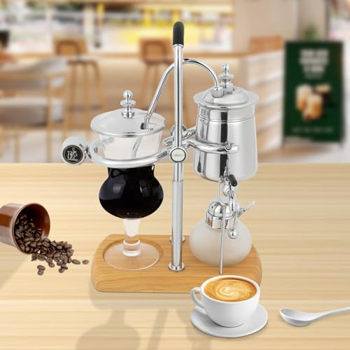 LOYEMAADE Siphon Kaffeemaschine Kaffeekanne Mit Filter,Messbecher und Löffel Extraktionswerkzeuge für Handgebrühten Kaffee