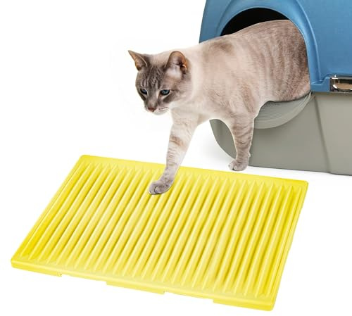 Katzenklo Katzenstreu Matte, Wasserdichte Katzenstreu, 34 x 24 x 1 cm Waben Design Katzenmatte, Doppelte Schichte Entwurf Bienenwabe, Katzentoilette, Katzentoilette Cat Litter Mat Streu Kontrolle