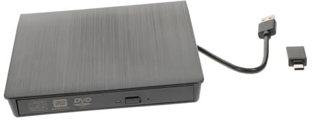 QUMIIRITY External Usb Cd Dvd Drive Burner Slim Optical Recorder for Laptops and Desktops Black Reading and Writing No Additional Power Adapter Required