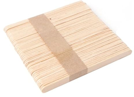 Eson Wax Sticks Wooden, Waxing Spatula - Large Disposable Wax Stick Applicator, Lip, Nose, Eyebrow Waxing Sticks, Professional Waxing Tool, Salon,Spa & Home Use (10.5x1cm 50pcs)