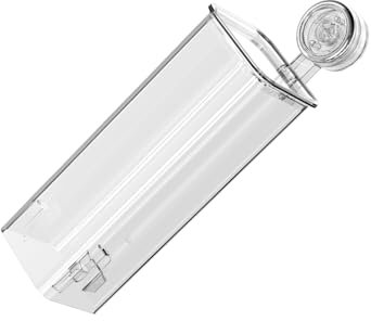 lmoikesz Portavasos de plástico transparente ABS, máquina montada en la pared, vaso fijado lateral para tazas, de plástico o vaso montable