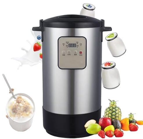 WOTZOV Yogurtera automática de 12 l, máquina de fermentación Comercial con Control Inteligente de Temperatura y Tiempo para Yogur casero Individual.
