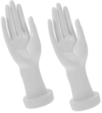 PartyKindom 1 Satz Hand Schmuckständer Ringständer Einzelhandels Schmuckständer Schaufensterpuppe Handdisplay Lustiger Schmuckhalter Ständer Für Armbänder Weißer