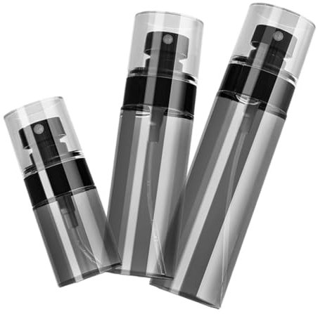 NULYLU 3piezas Botellas De Spray De Perfume Reutilizables Contenedores De Viaje Para Líquidos Prácticas y Portátiles Para Cosméticos y Acondicionadores