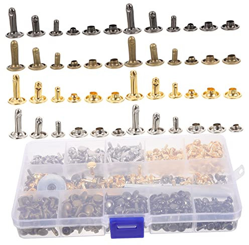 Kit de Remaches de Cuero de Hierro para Reparación y Artesanía