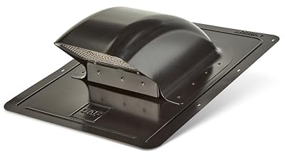 Master Flow Bath & Dryer Rooftop Appliance Vent in Black