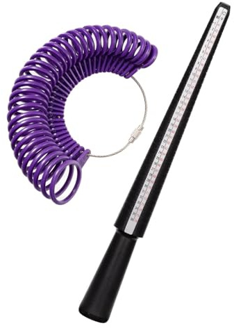 28 pcs Ring Measurement Tool, Ring Sizer Mandrel Finger Sizing Measuring Stick, Gauge Set for Jewellery Making