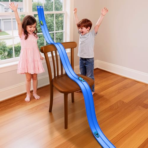 Hot Bee 4,5 m (14,76 piedi) Pista da corsa flessibile per auto da corsa per bambini
