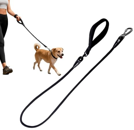 Protoence Hundeleinen Für Hunde Mittlerer Größe | Zugfreie Welpenleine Aus Starkem Nylon-Seil | Hochbelastbare Hundeleinen | für tägliche Spaziergänge, Gehorsamstraining, Wandern, Camping,