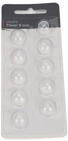 Qudinip 10 Almohadillas para Oídos, Silicona Suave, Ajuste Cómodo, Cúpulas de Ayuda de Sonido Antiestáticas con Calidad de Sonido Mejorada, para Varios Dispositivos Auditivos (8mm)