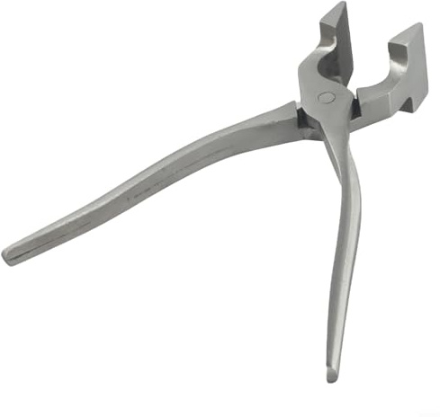 Pinze per appiattire i bordi in pelle, morsetto fisso per artigianato in pelle e realizzazione di borse, ganascia in acciaio inox per fai da te stampaggio e goffratura in pelle (A)