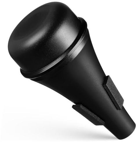 Trompetendämpfer aus Plastikstahl, Schwarz, Übungsdämpfer