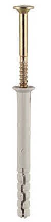 TIMCO Nylon Hammer Fixing - M8 x 80 - Gold - Box of 100