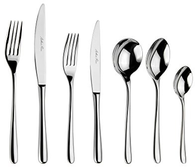 Arthur Price 42-Piece 6 Person Warwick Box Set, Silver