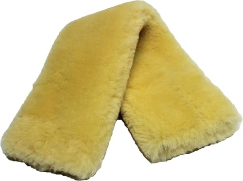 Förster-Fellnest Echt Lammfell Gurtschoner, Bauchgurtschoner, rundum echtes Fell für Ihren Sattelgurt in vielen Längen bei einem Durchlass von 12 cm