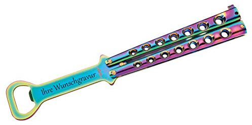 Flaschennöffner, Butterfly mit persönlicher Wunschgravur