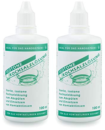 OPTOSOL Doppel-Pack Sterile, isotone Kochsalzlösung für alle Kontaktlinsen, 2x100 ml