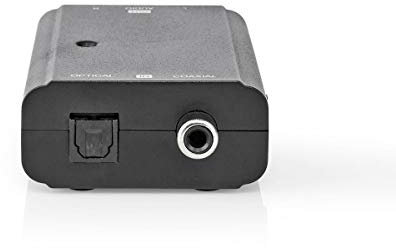 Convertitore audio digitale - Due direzioni - Ingresso collegamento: 1x femmina S/PDIF (RCA) / 1x femmina TosLink - Uscita collegamento: 2x RCA Femmina - Manuale - Nero