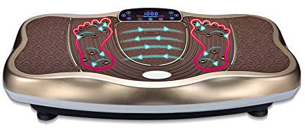 WERCHW Machine à plaques de vibration 3D - Oscillation à double moteur, machine de plate-forme de vibration de mouvement latérale - Machine de vibration complète du corps for la maison EXERCICE & FITN
