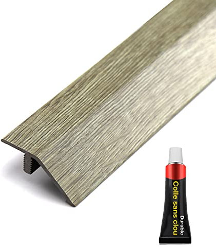 LAIDEPA Floor Transition Trim, PVC Carpet To Tile Covering Strips/With Wood Grain Effect Threshold Transition Strips, Large Gaps Connecting Strips, Easy To Cut And To Install,navy blue,125cm (49.2in)