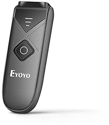 Eyoyo Mini 2D Bluetooth Wireless Barcode Scanner, with Upgraded Scanning Sensor Portable 1D QR Code Scanner, Bluetooth/ 2.4G Wireless Pocket Inventory Barcode Reader für Tablet iPhone Android iOS PC