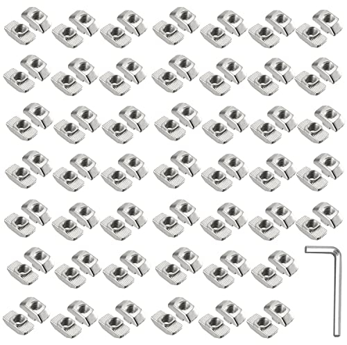 T-Scanalatura Dado a testa martello 100 Pezzi(EU20-M4) dadi a t a testa di martello scorrevole per profilo alluminio (EU20-M4)