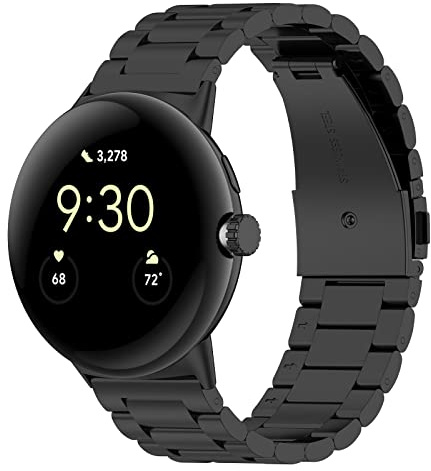 Chofit Remmar kompatibla med Google Pixel Watch-armband, metallarmband i rostfritt stål, ersättningsband för Pixel Watch Smartwatch