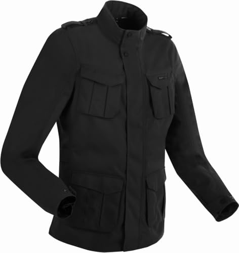 BERING Norris Evo wasserdichte Motorrad Textiljacke, schwarz, L