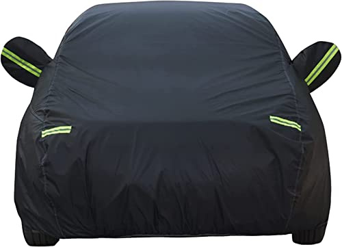 nenyan Autoabdeckung Outdoor Vollgarage Winter passend für BMW 3 Series Cabrio 323Ci E46 325Ci E46 330Ci E46 318Ci E46 320Cd E46 2000-2006 | Auto abdeckplane | Autoplane Autogarage, Schwarz