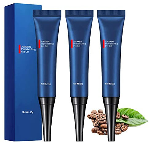 Gel De Contorno De Ojos Con Péptidos Awaken De Openeyes,Crema para Ojos Antiarrugas,Reduce Las Ojeras,Lifts Reafirmante Antiarrugas Tensor De Ojos,Crema De Ojos Para Hombres Gel De Ojos Deshinchante