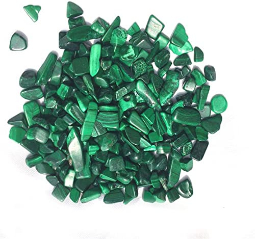 Natürlicher Malachit Grüner Kies Rohstein Kristalle Garten Mineral Haus Aquarium Dekoration Aquarium,50g