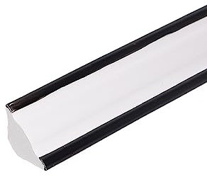 Dostear Frises Papier Peint 12-blanc noir 1.9 x 500 cm Moulure Murale Autocollant Murals Adhesif Murale Plinthe Adhesive PVC