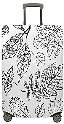 Hiseng Herbst Kofferhülle Elastisch 18-32 Zoll Kofferschutzhülle Waschbar Gepäck Cover Reisekoffer Hülle Kofferschutz Luggage Cover Kofferschutzhülle (XL,Weiß)