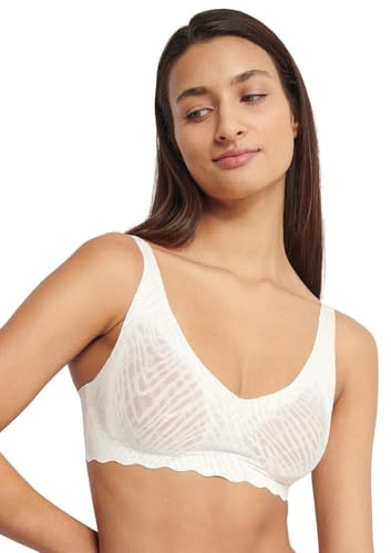 Sloggi Dam Zero Feel Bliss Soft BH, Silke vit, S
