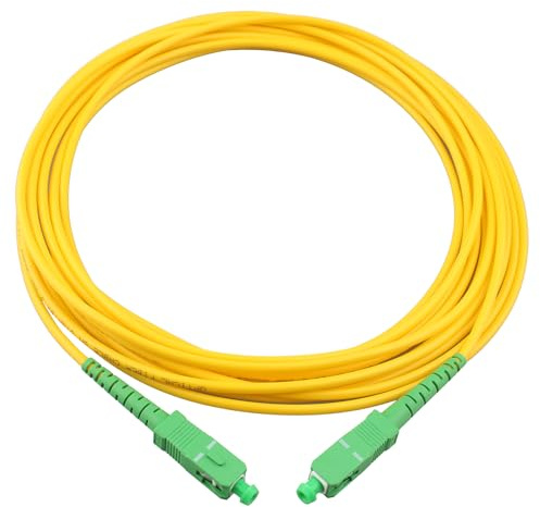 Jopto Cavo Fibra Ottica SC a SC OS2 Monomodale Simplex 9/125um Cavo Patch Fibra LSZH Compatibile con la Fibra Ottica Domestica (FTTH) (5M)