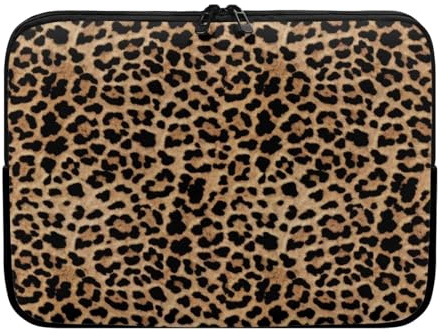UOIMAG Sacoche pour ordinateur portable avec motif léopard, 43,2 cm (17 pouces), Marron : Housse pour ordinateur portable, pour les loisirs, le travail, l’école, les voyages d’affaires, les voyages
