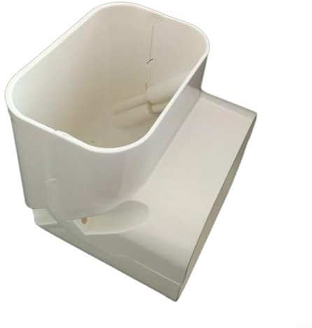 Cubierta de tubería de protección de aire acondicionado Split Central A/C Cubierta de manguera de PVC decorativa Cubierta de tubería de aire acondicionado (curva vertical)