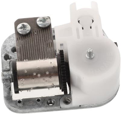 VOSAREA Double-axle Wind up Music Box Movement Mushroom Head M3.0 Left-hand Thread Musical Mechanism for Diy Music Box Repair and Crafting Accessories